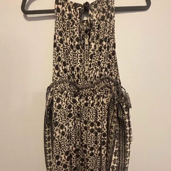 Free People Black and Cream Patterned Dress - Picture 6 of 9